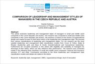 مقاله ترجمه شده با عنوان مقایسه سبک های رهبری و مدیریت مدیران در جمهوری چک و اتریش
